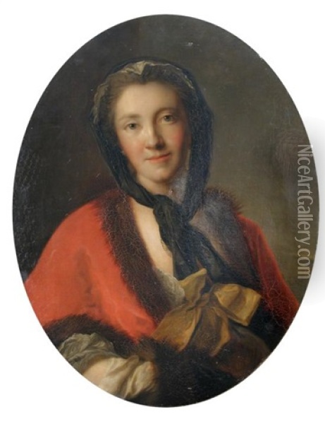 Portrait Of Maria Leszczynska (1703-1768) Oil Painting - Jean Marc Nattier
