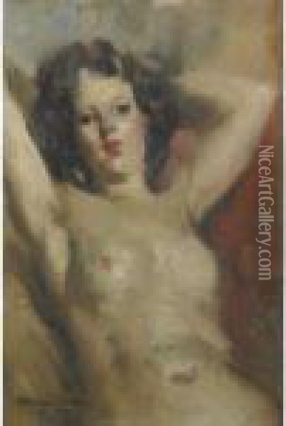 Nudo Di Donna Oil Painting - Giuseppe Amisani