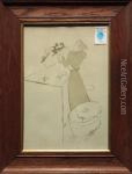 Lady With Hats Oil Painting - Henri De Toulouse-Lautrec