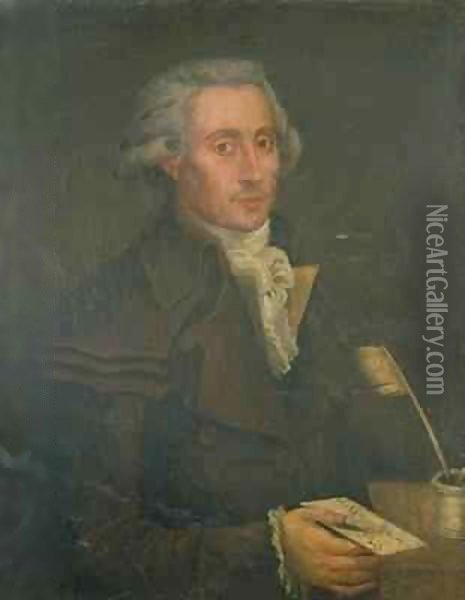 Georges Couthon (1755-94) Oil Painting - Francois Bonneville