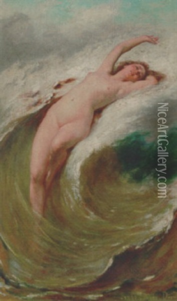 The Water Nymph Oil Painting - Pierre Dupuis
