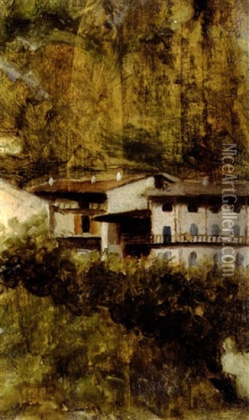 Paesaggio Oil Painting - Arnaldo Zuccari