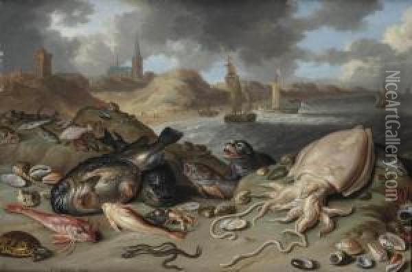 An Allegory Of Water Oil Painting - Jan van Kessel