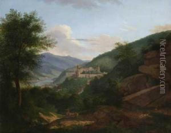 Heidelberg Oil Painting - Jakob Wilhelm Roux