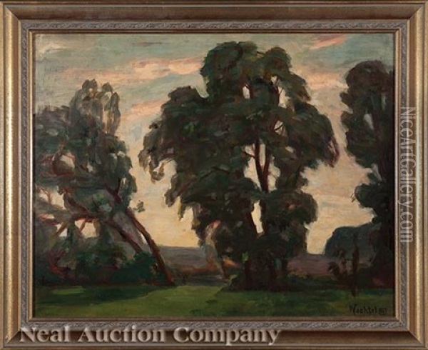 Grove Of Trees Oil Painting - Elmer Wachtel