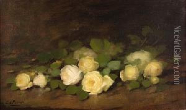 Yellow Roses Oil Painting - Louise Ellen Perman