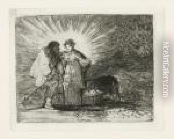 Fiero Monstruo!- Esto Es Lo Verdadero Oil Painting - Francisco De Goya y Lucientes