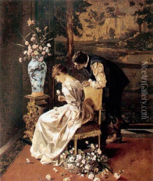 A Floral Tribute Oil Painting - Ernst Meisel
