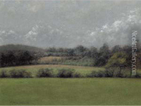 Sussex Fields, Noon Oil Painting - Paul Fordyce Maitland