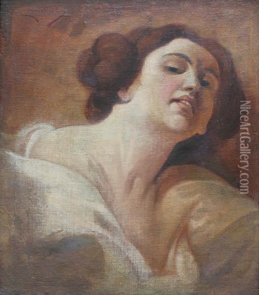 Portret Kobiety Oil Painting - Franciszek Zmurko