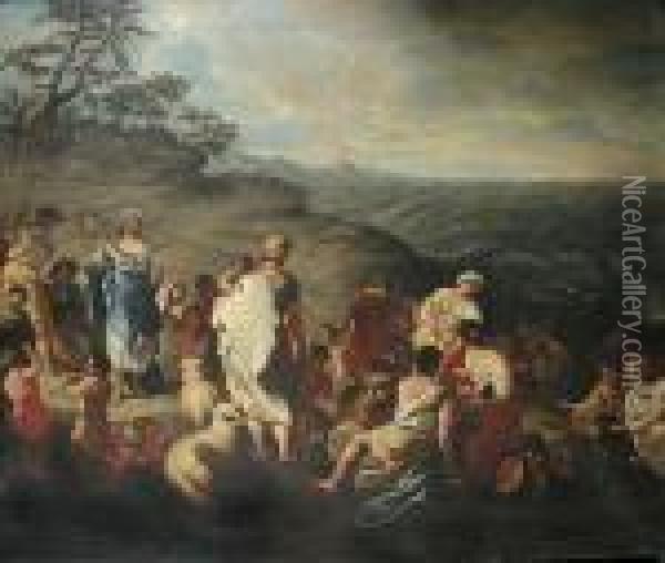 Gli Ebrei
Ringraziano Dopo Il Passaggio Del Mar Rosso Oil Painting - Luca Giordano