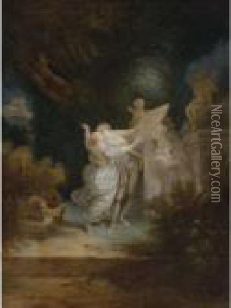 The Sermon Of Love Oil Painting - Jean-Honore Fragonard