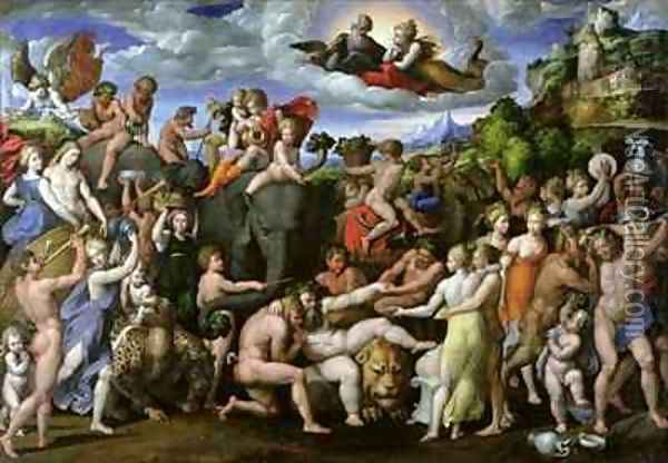 The Triumph of Bacchus Oil Painting - Garofalo