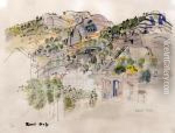 Paysage Fleurissant Oil Painting - Raoul Dufy