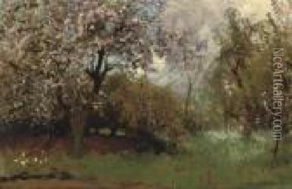 Spring Oil Painting - George Clausen
