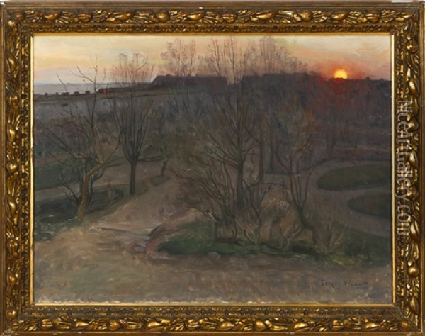 View Of Kustaanmiekka (suomenlinna) Oil Painting - Sergei Vlasov