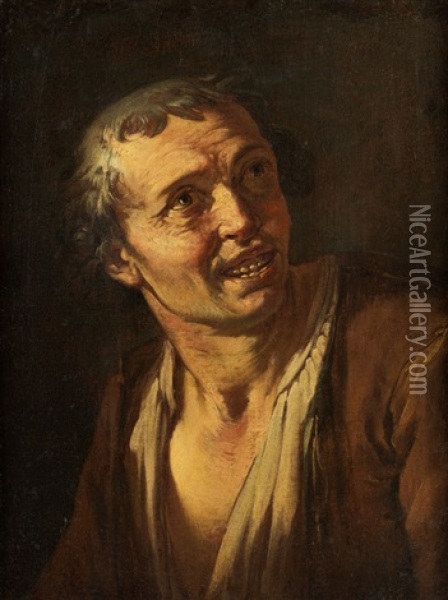 Halbbildnis Eines Lachenden Mannes Oil Painting - Giacomo Francesco Cipper