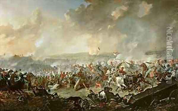 The Battle of Waterloo Oil Painting - Denis Dighton