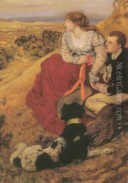 Byron's Dream Oil Painting - Ford Madox Brown