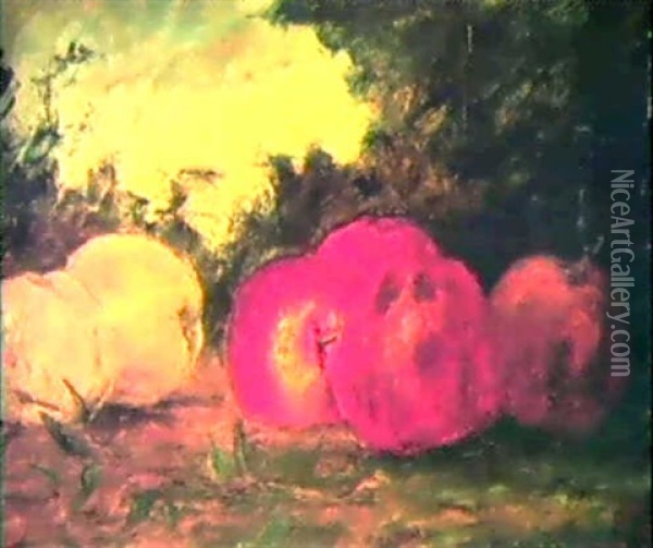 Nature Morte Aux Pommes Oil Painting - Gustave Courbet