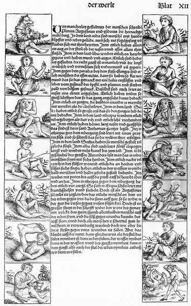 Nuremberg Chronicle, Sheet 12: Other Nations Oil Painting - Hartmann Schedel