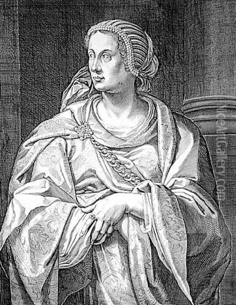 Albia Terenta, Mother of Otho Oil Painting - Aegidius Sadeler or Saedeler