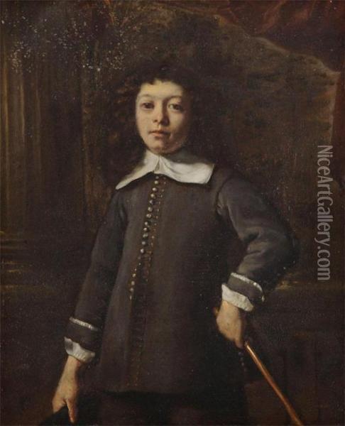 Portrait Of A Boy Oil Painting - Bartholomaus Maton