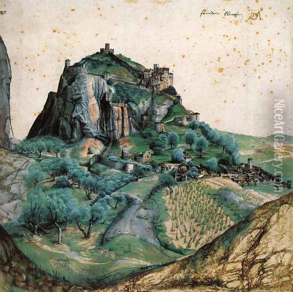 View of Arco Oil Painting - Albrecht Durer