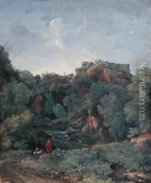 A View of Tivoli Oil Painting - Gaspard Dughet