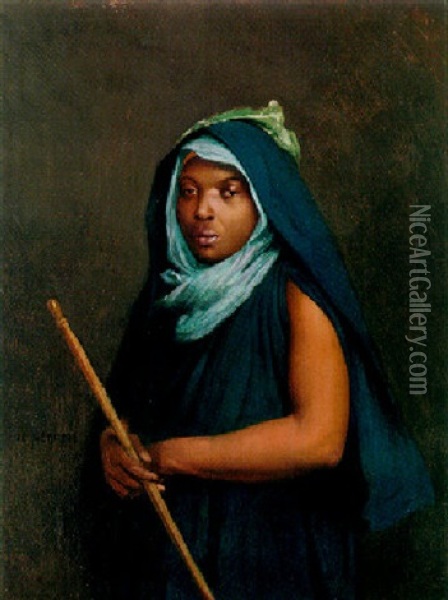 Moroccan Girl Oil Painting - Jean-Leon Gerome