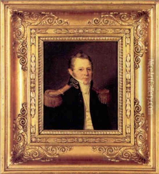 Portraet Af Professor, Konsulatsekretaer, Komponist Rudolf Bay Oil Painting - Louis Auguste Francois Aumont