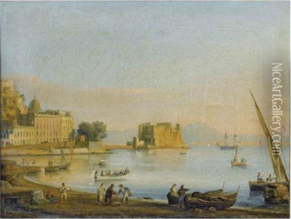 Vue De Naples Oil Painting - Salvatore Candido