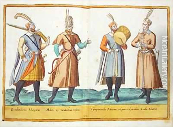 Sixteenth century costumes from 'Omnium Poene Gentium Imagines' 23 Oil Painting - Abraham de Bruyn