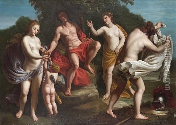 The Judgment Of Paris Oil Painting - Alessandro Turchi