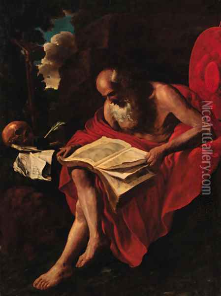 Saint Jerome Oil Painting - Hendrick Van Somer