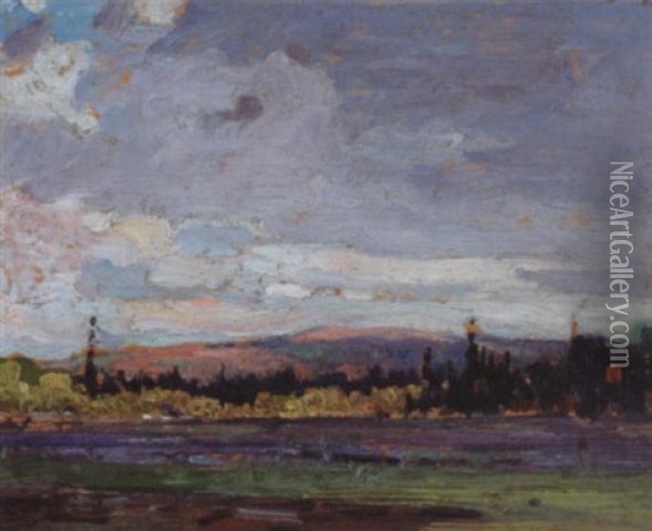 Shoreline - Algonquin Park Oil Painting - John William Beatty