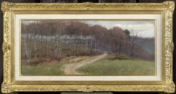Waldlandschaft Bei Hongg Oil Painting - Johann Othmar Doebeli