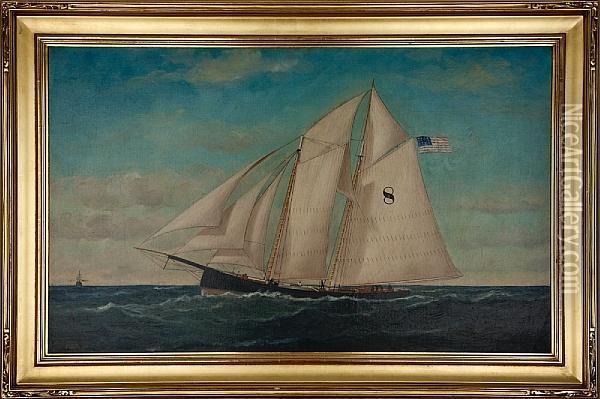 Pilot Schooner #8 Oil Painting - William Pierce Stubbs