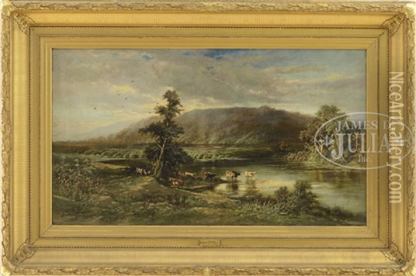 November Morning, Mount Bigelow, Me Oil Painting - Charles Volkmar