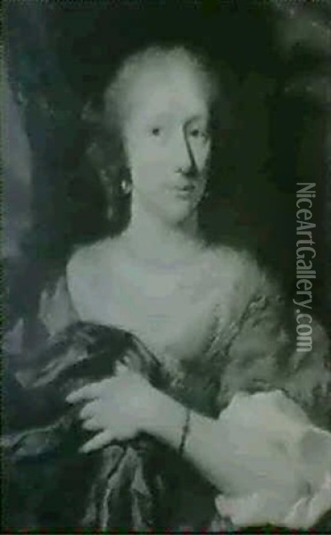 Portrait De Jeune Femme Au Collier De Perles Oil Painting - Nicolaes Maes