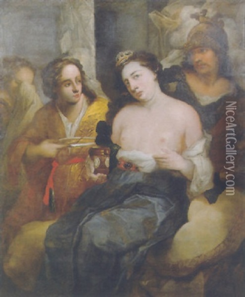 The Death Of Sophonisba Oil Painting - Francesco Salvator Fontebasso