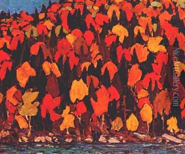Autumn Foliage Oil Painting - Tom Thomson
