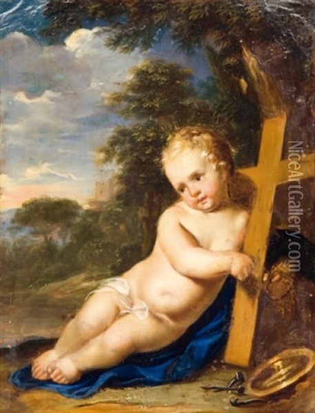 Le Christ Enfant Oil Painting - Carlo Maratta
