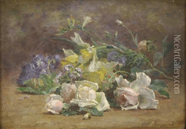 Jete De Fleurs Oil Painting - Cecile Bougourd