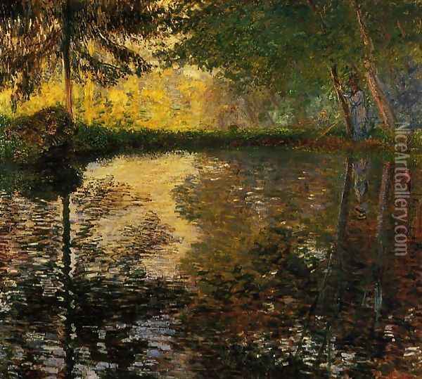 The Pond At Montgeron Oil Painting - Claude Oscar Monet