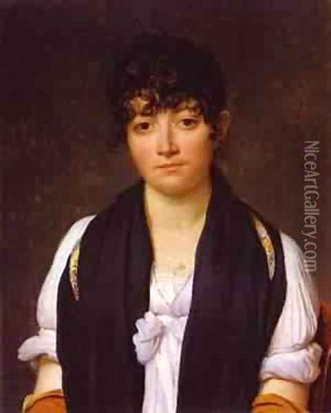 Portrait Of Suzanne Le Pelletier De Saint Fargeau 1804 Oil Painting - Jacques Louis David