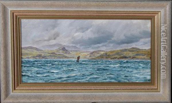 Loch Beag Oil Painting - John Edward Brett