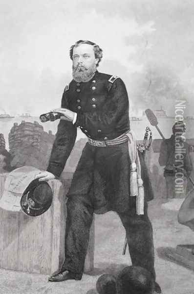 Portrait General Quincy Adams Gillmore (1825-88) Oil Painting - Alonzo Chappel