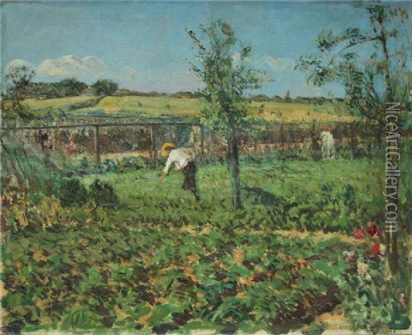 Garten Bei Werder Oil Painting - Ulrich Huebner