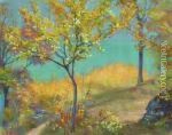Herbst Am Thunersee Oil Painting - Robert Kiener